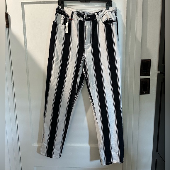 Vintage BDG urban outfitters black and white stripe jeans - NWT size 31 - Picture 2 of 10